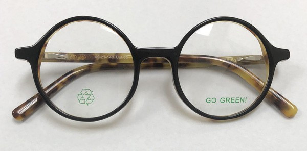 Go Green GG110 Eyeglasses, 3-Black/Tort/Layer