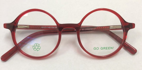 Go Green GG110 Eyeglasses, 5-Red