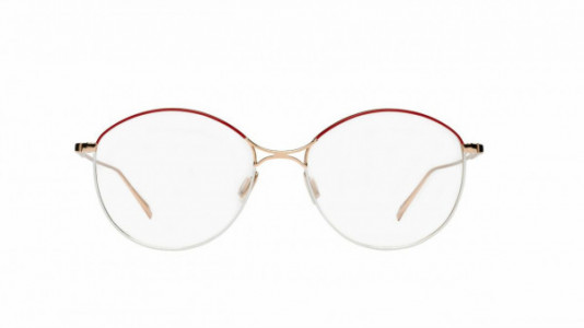 Mad In Italy Bresaola Eyeglasses, C01 - Gold/Red/White