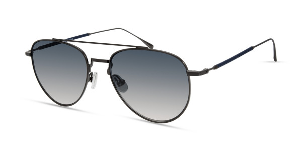 Derek Lam CALLAS Sunglasses, Brushed Light Gun / Navy