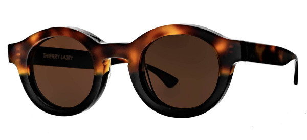 Thierry Lasry OLYMPY Sunglasses, Black & Havana Tortoise Shell