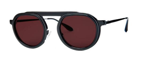 Thierry Lasry Ghosty New Sunglasses, 101 Burgundy - Black w/ Burgundy Lenses