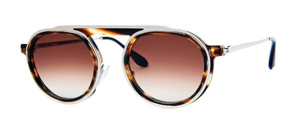Thierry Lasry Ghosty New Sunglasses, 192 - Tortoise & Silver w/ Brown Gradient Lenses