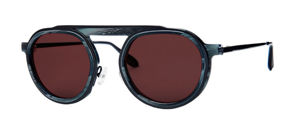 Thierry Lasry Ghosty New Sunglasses, 838 Burgundy - Black Vintage Pattern w/ Burgundy  Lenses