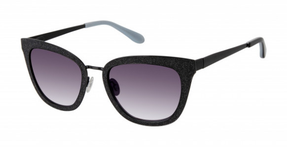 Lulu Guinness L163 Sunglasses, Black (BLK)