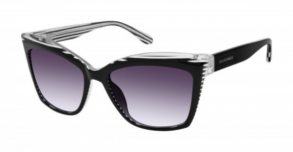 Lulu Guinness L161 Sunglasses, Black (BLK)