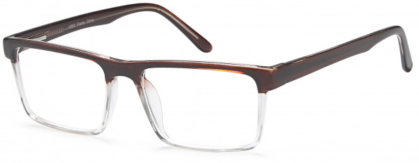 4U US 83 Eyeglasses, Brown Clear