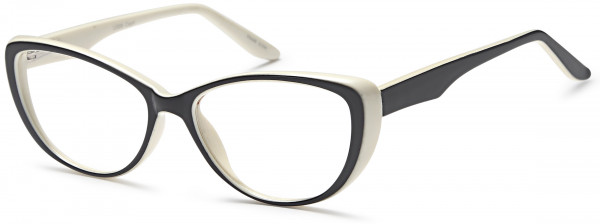 4U US 89 Eyeglasses, Black White