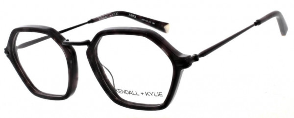 KENDALL + KYLIE Nadia Eyeglasses, Midnight Mother of Pearl with Matte Black