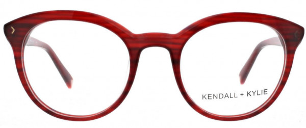 KENDALL + KYLIE Arianna Eyeglasses, Striated Burgundy