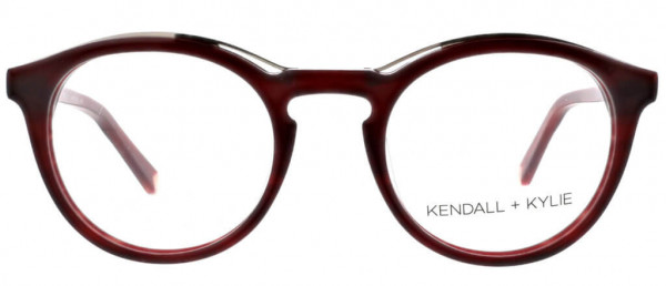 KENDALL + KYLIE Noelle Eyeglasses, Striated Burgundy