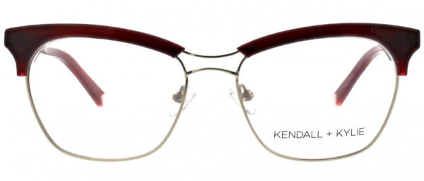 KENDALL + KYLIE Piper Eyeglasses, Striated Burgundy