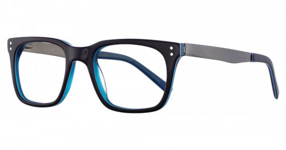 James Dean JDO601 Eyeglasses, 414 Navy/ Crystal Blue