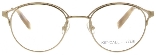 KENDALL + KYLIE Samara Eyeglasses, Satin Light Gold