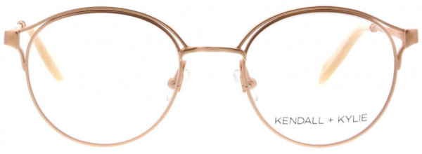 KENDALL + KYLIE Samara Eyeglasses, Satin Rose Gold