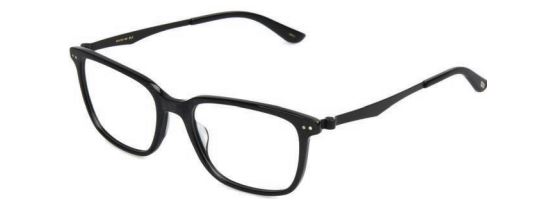 Levi's LS141 Eyeglasses, SHINY BLACK WITH SILVER METAL TEMPLE
