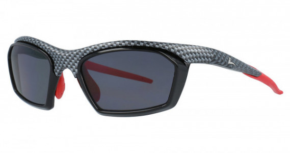Hilco TRACKER Sunglasses, Carbon/Red (Gray lens)