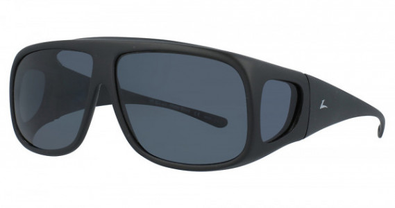 Hilco LEADER FITOVER: ARCHER Sunglasses, Matte Black (Gray lens)
