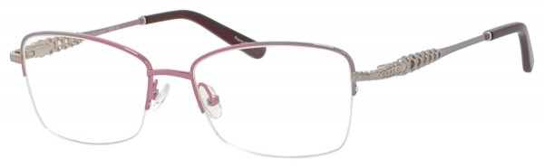 Valerie Spencer VS9359 Eyeglasses, Burgundy/Silver