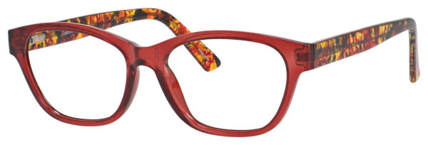Enhance EN4059 Eyeglasses, Burgundy/Tortoise