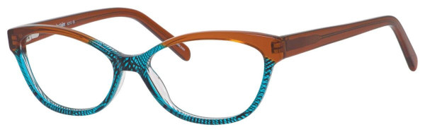 Marie Claire MC6215 Eyeglasses, Brown/Turquoise