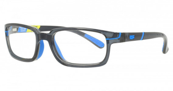 Liberty Sport Y50S Eyeglasses, 246 Crystal Black/Blue (Demo Clear)
