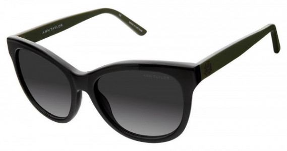 Ann Taylor ATP904 Sunglasses, C01 Blk /Drk Olive (Dark Grey Gradient)