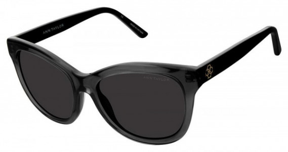 Ann Taylor ATP904 Sunglasses, C03 Slate / Black (Solid Dark Grey)