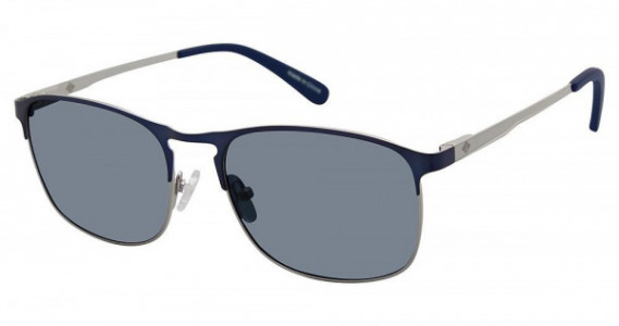 Sperry Top-Sider WHITECAP Sunglasses, C03 MATTE NAVY (LIGHT SILVER MIRROR)