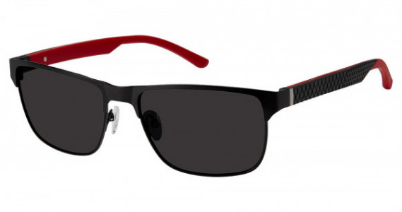 Champion FL6002 Eyeglasses, C01 MATTE BLACK/RED (DARK GREY)