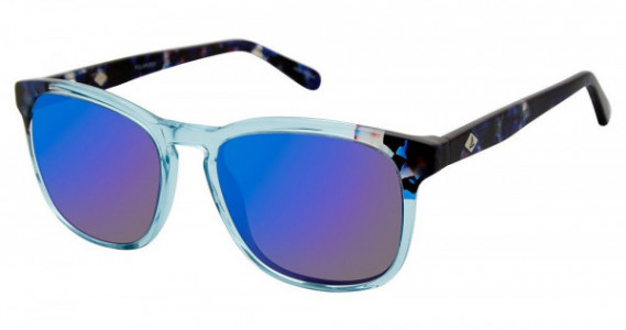 Sperry Top-Sider CRYSTAL COVE Sunglasses, C02 CRYSTAL BLUE (BLUE FLASH)