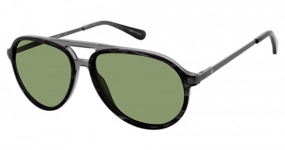 Sperry Top-Sider OAK ISLAND Sunglasses, C01 BLACK HORN (G-15 GRADIENT)