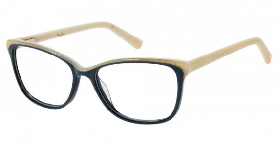 Nicole Miller Hemlock Eyeglasses, C03 TEAL/GLITTER