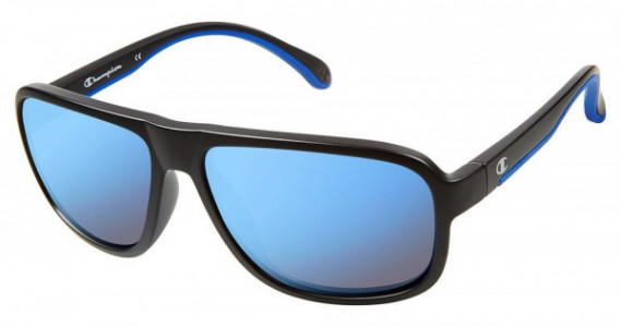 Champion 6054 Sunglasses, C01 MATTE BLACK (BLUE FLASH)