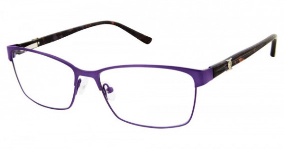 Nicole Miller Carman Eyeglasses, C02 Matte Purple