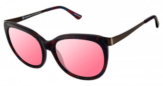 Glamour Editor's Pick GL2010 Sunglasses, C03 Berry Marble (Lilac Flash)