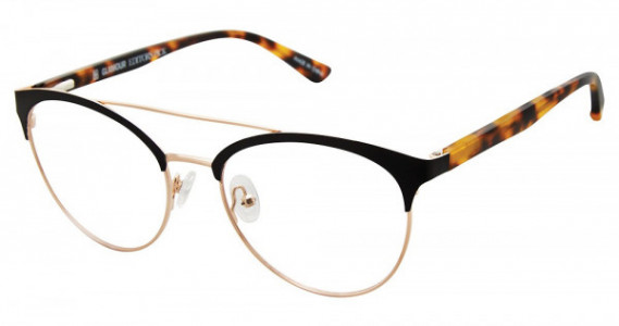 Glamour Editor's Pick GL1015 Eyeglasses, CO1 Mt. Black / Gld