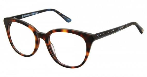 Glamour Editor's Pick GL1014 Eyeglasses, CO1 Tort/Blk Marble