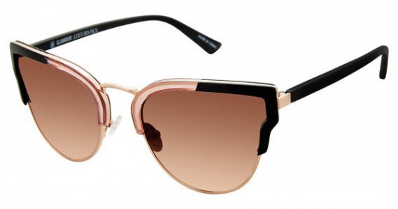Glamour Editor's Pick GL2011 Eyeglasses, C01 Black / Blush (Brown Gradient)