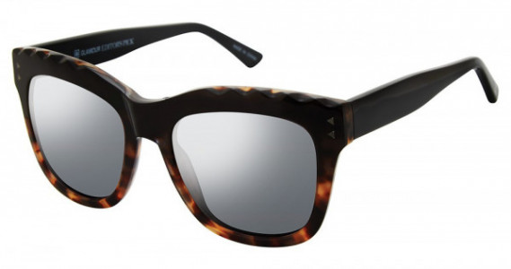 Glamour Editor's Pick GL2002 Sunglasses, C01 BLACK TORT FADE (Solid Grey)