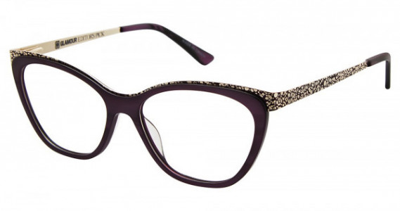 Glamour Editor's Pick GL1009 Eyeglasses, CO3 Eggplant Horn