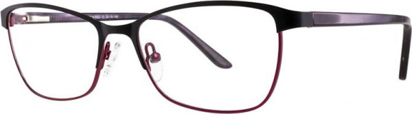 Cosmopolitan Zoe Eyeglasses, Black/Red