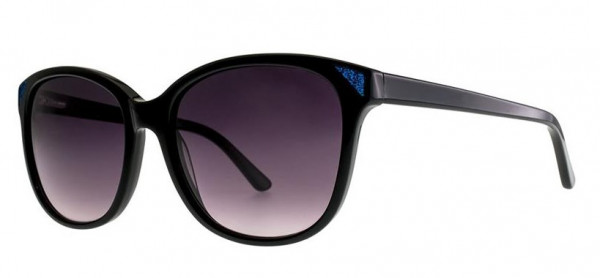 Cosmopolitan Flirt Sunglasses, Black Sparkle