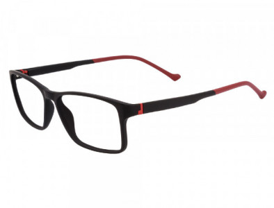 Club Level Designs CLD9267 Eyeglasses, C-3 Black/ Red