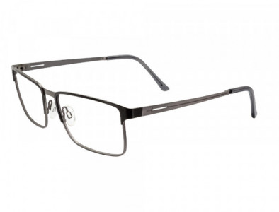 Club Level Designs CLD9264FLEX Eyeglasses, C-2 Black/Gunmetal