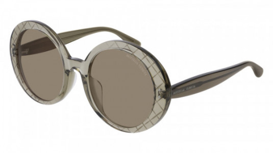 Bottega Veneta BV0197SA Sunglasses, 002 - BROWN with BROWN lenses