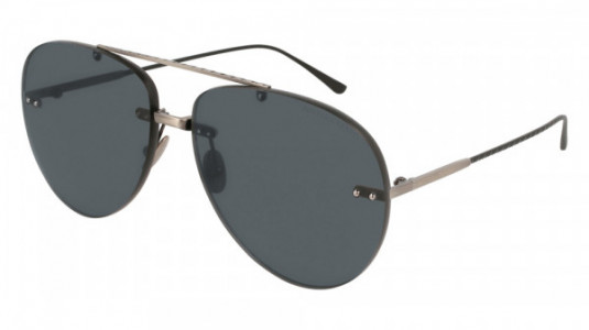 Bottega Veneta BV0179S Sunglasses, 001 - SILVER with GREY lenses