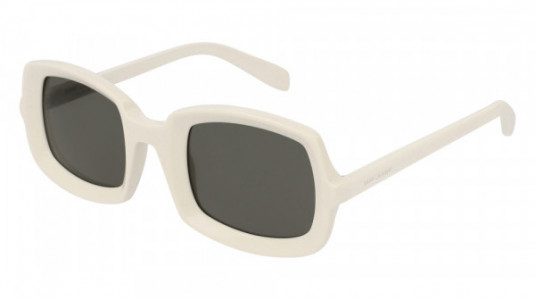 Saint Laurent SL 245 Sunglasses, 002 - IVORY with GREY lenses