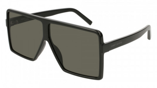 Saint Laurent SL 183 BETTY S Sunglasses, 001 - BLACK with GREY lenses