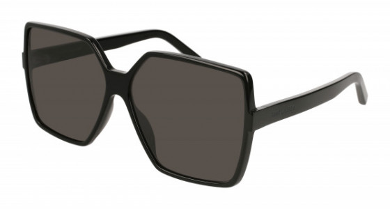 Saint Laurent SL 232 BETTY Sunglasses, 001 - BLACK with GREY lenses